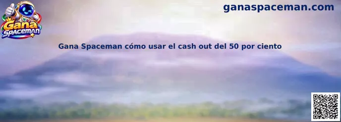 Referencia visual de Gana Spaceman para comprender el cash out parcial del 50 por ciento y la administración del retiro durante una ronda