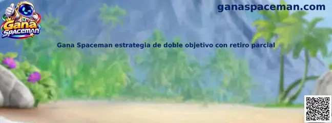Ilustración de una estrategia de doble objetivo con retiro parcial en Spaceman