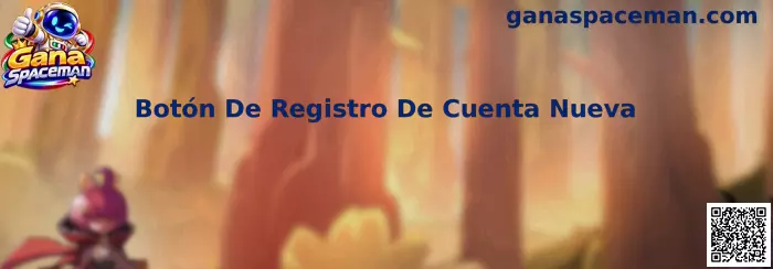 Botón De Registro De Cuenta Nueva Gana Spaceman